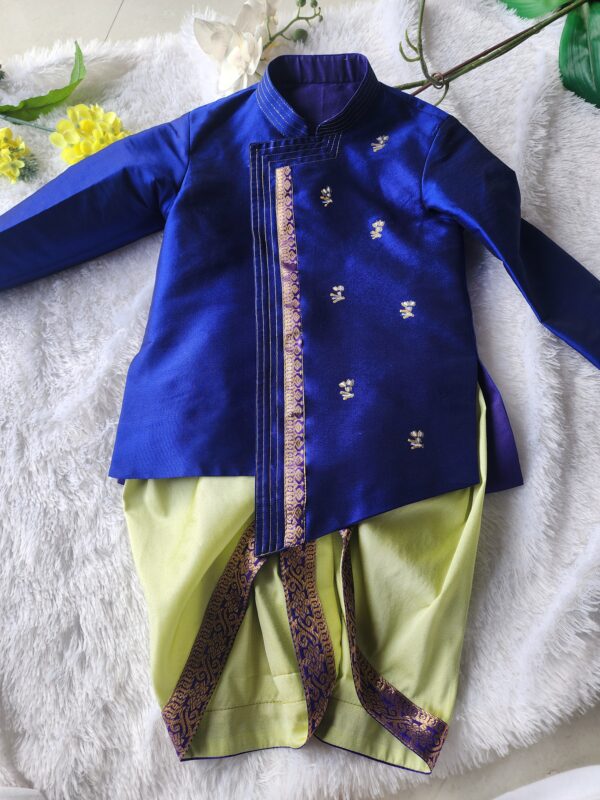 Blue Kurtha & Pista green