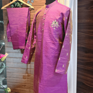 Men’s Pure Tissue Raw Silk Sherwani