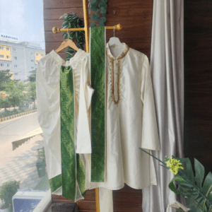 Men’s Pattu Kurta & Doti Set