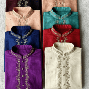 Men’s Semi Raw Silk Kurta