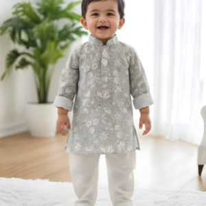 Boy Designer Kurti with White Pant